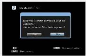 DENON AVRE300 - Dans le menu supérieur de Pandora, appuyez sur BACK. - 1