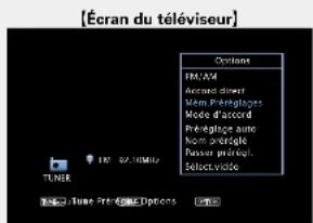 DENON AVRE300 - Utilisz pour selectionner "Mém. Préroglages", puis appuyez sur ENTER. - 1