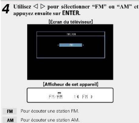 DENON AVRE300 - Écoute de diffusion FM/AM - 3