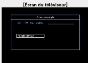 DENON AVRE300 - Utilisz pour selectionner "Nom prereglc",puis appuycz sur ENTER. - 4