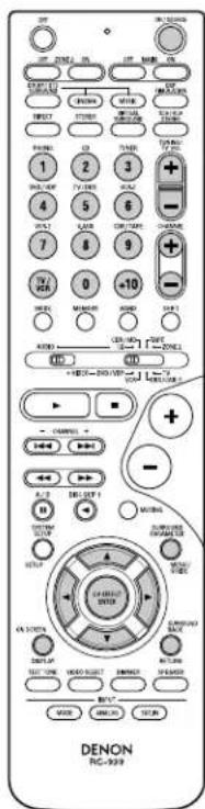 DENON AVR884 - Monitor TV (TV) system buttons - 1