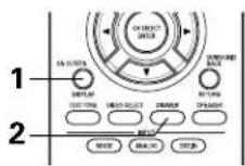 DENON AVR884 - Using the dimmer function - 5