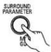 DENON AVR884 - Select the surround parameter mode. - 2