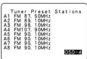 DENON AVR884 - Vérification des stations préregliées - 3