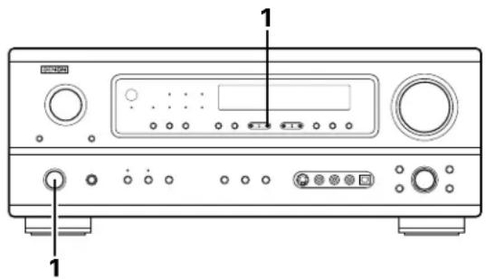 DENON AVR884 - Mémoire prérgée automatique - 1