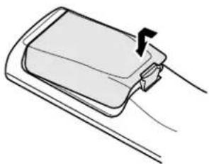 DENON AVR484 - Inserting the batteries - 3