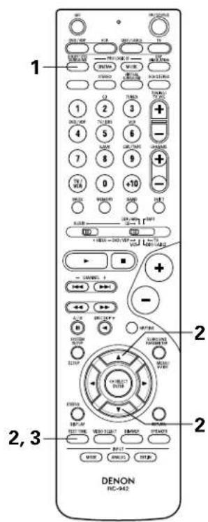 DENON AVR484 - Before playing with the surround function - 7