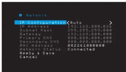 HARMAN KARDON AVR 1710S - Configuration du réseau - 1