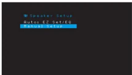 HARMAN KARDON AVR 1710S - Etapa Três - Menu de configuraçao manual dos alto-falantes - 1