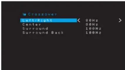 HARMAN KARDON AVR 1710S - Crossover (Uberschneidungsfrequencyz) - 1