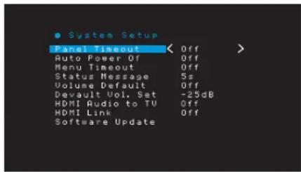 HARMAN KARDON AVR 1710S - Ustawienia systemu - 1