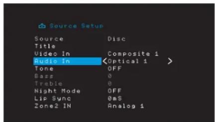HARMAN KARDON AVR 1710S - Configurez vos sources - 5