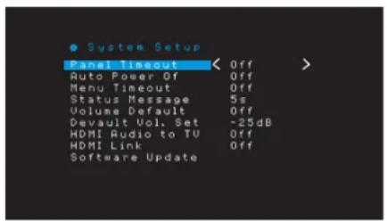 HARMAN KARDON AVR 1710S - System Settings - 1