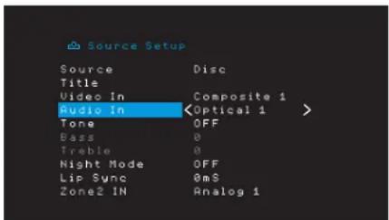 HARMAN KARDON AVR 1710S - Configuración de las fuentes - 4