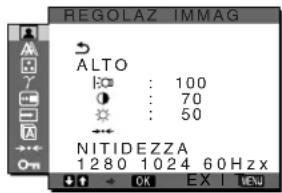 SONY SDMX73 - Menu REGOLAZ IMMAG - 1
