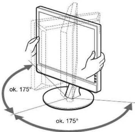 SONY SDMX73 - Uchwyć dolną krawędź panelu LCD, a następnie wyreguluj kąty nachylenia ekranu. - 2
