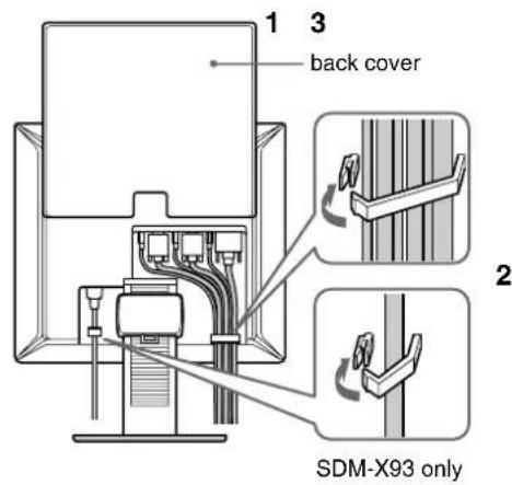 SONY SDMX73 - Setup 4: Bundle the cords and cables - 1