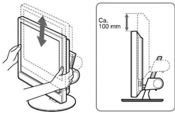 SONY SDMX73 - Inställning 6: Justera höjd och lutning - 1