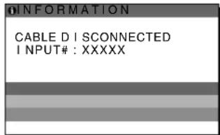 SONY SDMX73 - Eğer ekranda "CABLE DISCONNECTED" görüntülenirse - 1