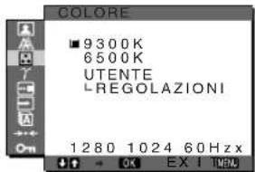 SONY SDMX73 - Menu COLORE - 1
