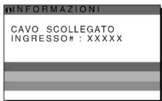 SONY SDMX73 - Se sullo schermo appare il messaggio "CAVO SCOLLEGATO" - 1
