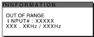 SONY SDMX73 - If "xxx.x kHz / xxx Hz" is displayed - 1