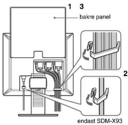 SONY SDMX73 - Inställning 4: Bunta ihop kablar och sladdar - 1