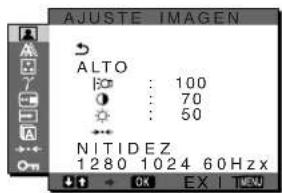 SONY SDMX73 - Menú AJUSTE IMAGEN - 1
