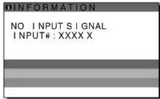 SONY SDMX73 - Jeśli na ekranie pojawi się komunikat „NO INPUT SIGNAL” - 1