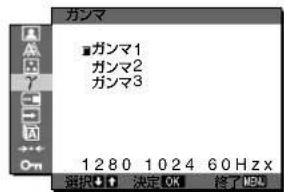 SONY SDMX73 - γ ガンマメニュー - 1