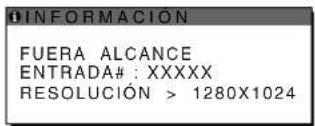 SONY SDMX73 - Si aparece "RESOLUCIÓN > 1280 × 1024" (SDMX73/X93) - 1