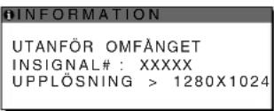 SONY SDMX73 - Om "UPPLÖSNING > 1280 × 1024" visas (SDM-X73/X93) - 1