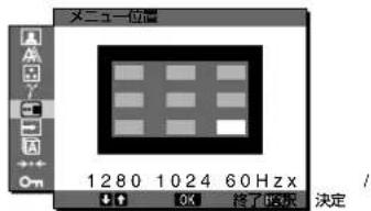 SONY SDMX73 - メニュー位置メニュー - 1