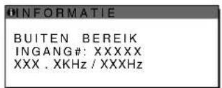 SONY SDMX73 - Als "xxx,x kHz / xxx Hz" wordt weergegeven - 1