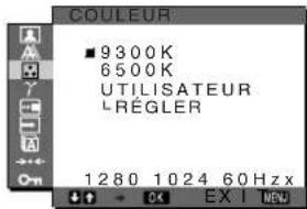 SONY SDMX73 - Menu COULEUR - 1