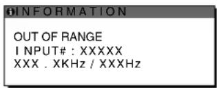 SONY SDMX73 - Eğer ekranda "xxx.x kHz / xxx Hz" belirirse - 1