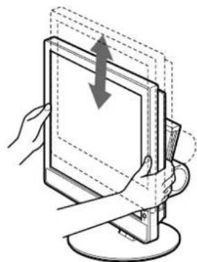 SONY SDMX73 - Afferrare il pannello LCD dai lati, quindi regolare l'angolazione dello schermo. - 1