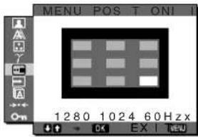 SONY SDMX73 - Meni MENU POSITION - 1