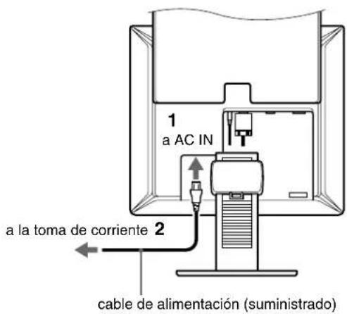 SONY SDMX73 - Paso 3: Conexión del cable de alimentación - 1