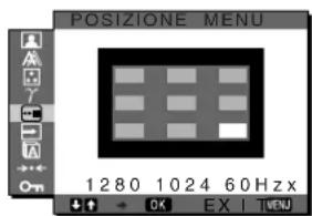 SONY SDMX73 - Menu POSIZIONE MENU - 1