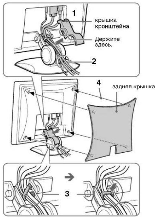 SONY SDMX72 - Подготовка к работе 5: Уложите пучок кабелей - 1