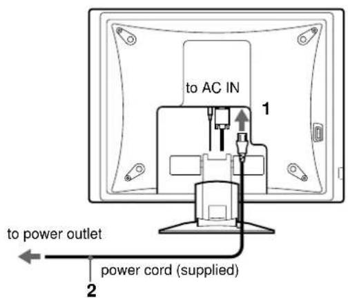 SONY SDMX72 - Setup 4: Connect the power cord - 1