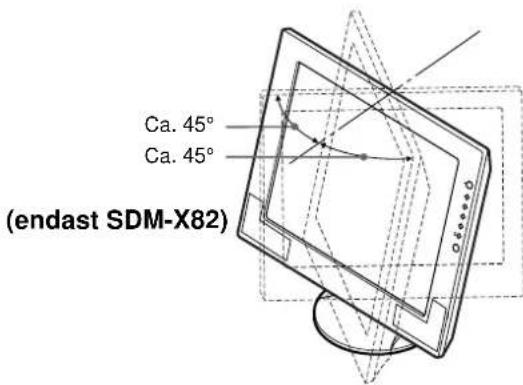 SONY SDMX72 - Inställning 7: Justera lutning och höjd - 3