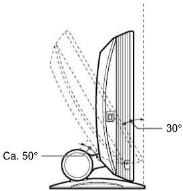 SONY SDMX72 - Inställning 7: Justera lutning och höjd - 1
