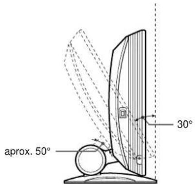 SONY SDMX72 - Paso 7: Ajuste de la inclinación y la altura - 1