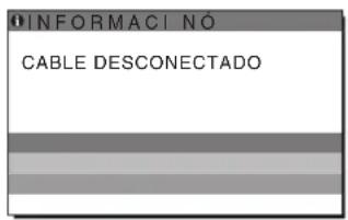 SONY SDMS53 - Si "CABLE DESCONECTADO" aparece en pantalla - 1