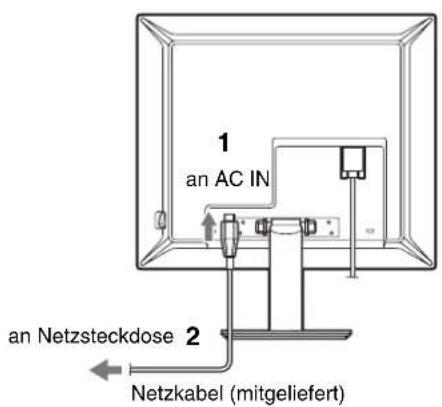 SONY SDMS53 - Installation 2: Anschließen des Netzkabels - 2