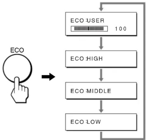 SONY SDMS53 - Reducing the power consumption (ECO mode) - 1