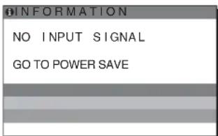 SONY SDMS53 - Jeśli na ekranie wyświetlany jest komunikat „NO INPUT SIGNAL” (Brak sygnału wejściowego) - 1