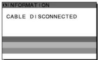 SONY SDMS53 - 「CABLE DISCONNECTED」と表示されている場合 - 1